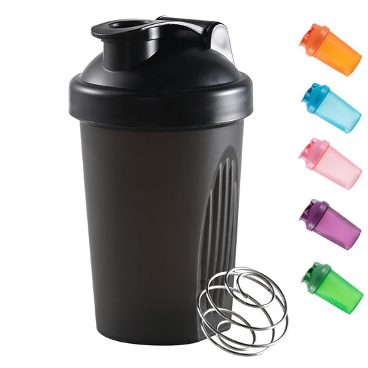 Eiweiß Shaker 400ml Kunststoff mit Mixball dicht